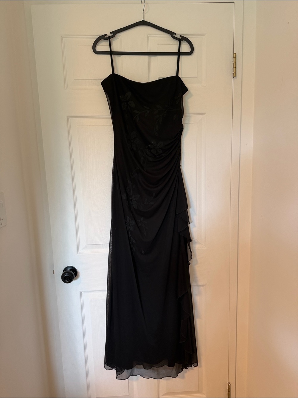 Vintage Jessica Black Spaghetti Strap Dress
